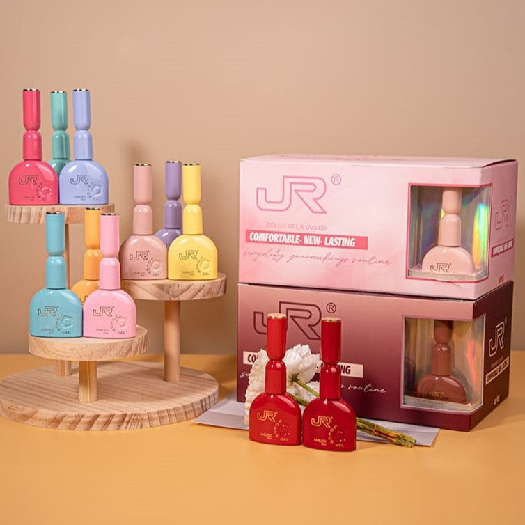 JR 18Pcs Multi Color Gel Nail Polish 16ml Mask Queen Nepal