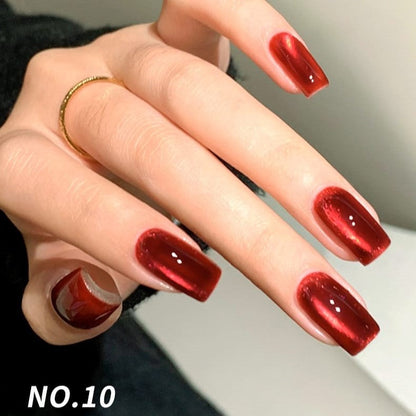 JR 12Pcs Classic Red Gel Nail Polish Set 12ml Mask Queen Nepal