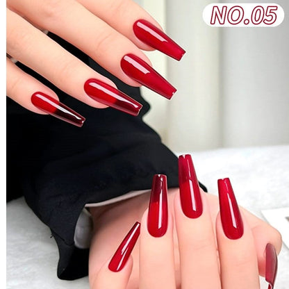JR 12Pcs Classic Red Gel Nail Polish Set 12ml Mask Queen Nepal