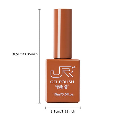 JR 6Pcs Morandi Series Gel Nail Polish 15ml Mask Queen Nepal