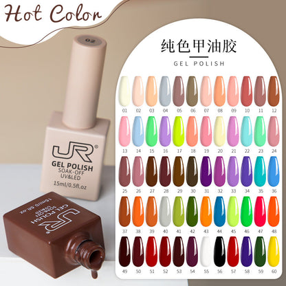 JR 6Pcs Morandi Series Gel Nail Polish 15ml Mask Queen Nepal