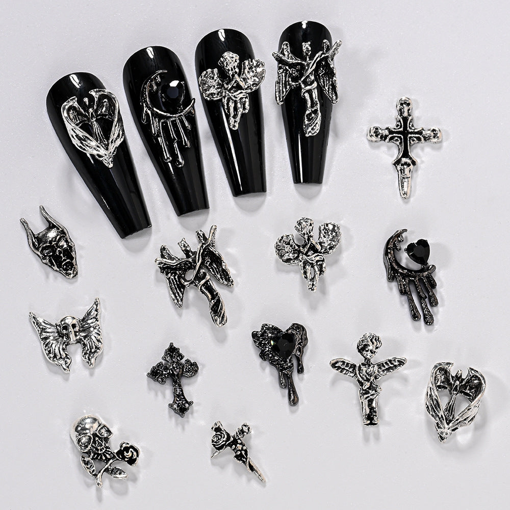 PH 12 Grid Nail Stone Box Nail Art Rhinestone Mask Queen Nepal