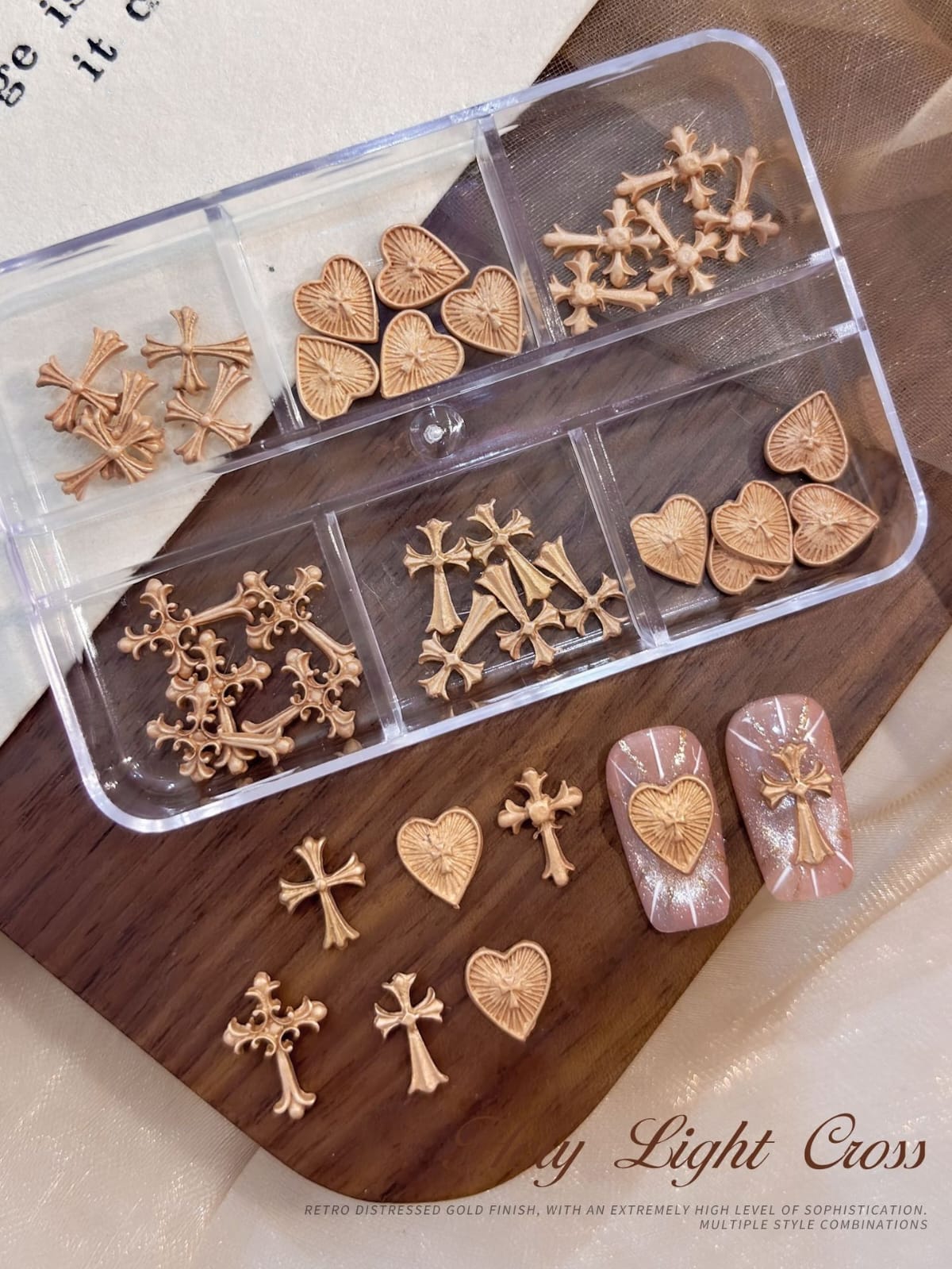 6 Grid Nail Stone Box Nail Art Rhinestone YH338-83 Mask Queen Nepal