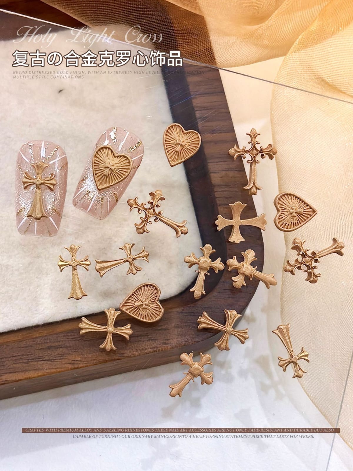 6 Grid Nail Stone Box Nail Art Rhinestone YH338-83 Mask Queen Nepal