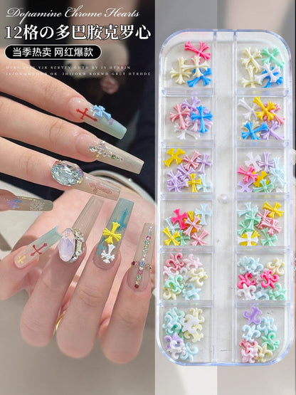12 Grid Nail Stone Box Nail Art Rhinestone 12TZ-148/149 Mask Queen Nepal