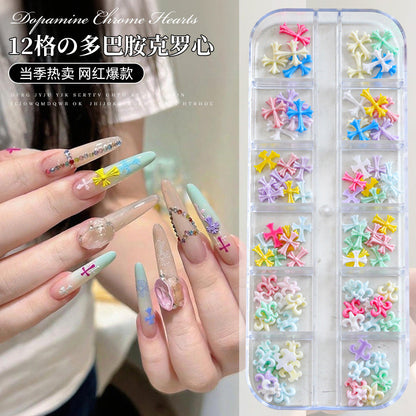 12 Grid Nail Stone Box Nail Art Rhinestone 12TZ-148/149 Mask Queen Nepal