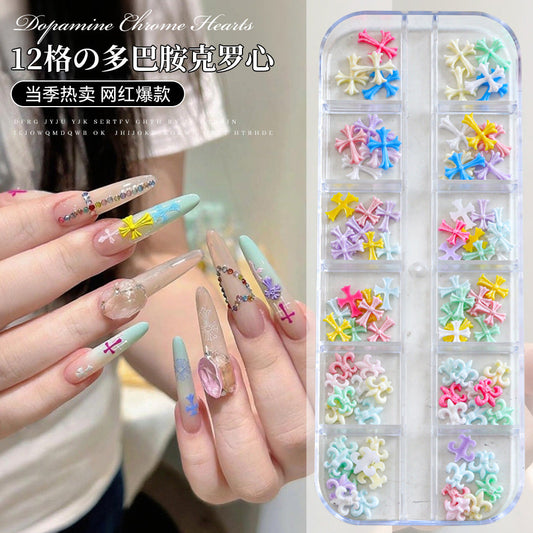 12 Grid Nail Stone Box Nail Art Rhinestone 12TZ-148/149 Mask Queen Nepal