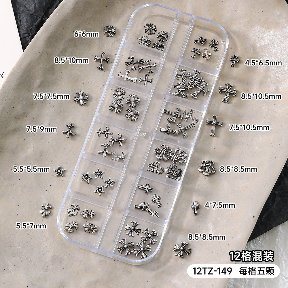 12 Grid Nail Stone Box Nail Art Rhinestone 12TZ-148/149 Mask Queen Nepal