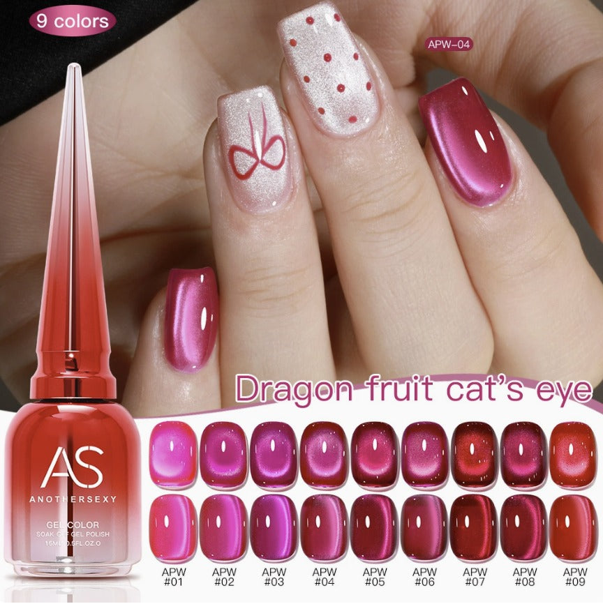 AS Gel Polish Dragon Fruit Cat Eye APW Series 15ml Mask Queen Nepal