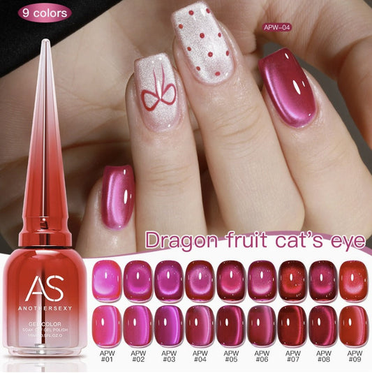 AS Gel Polish Dragon Fruit Cat Eye APW Series 15ml Mask Queen Nepal