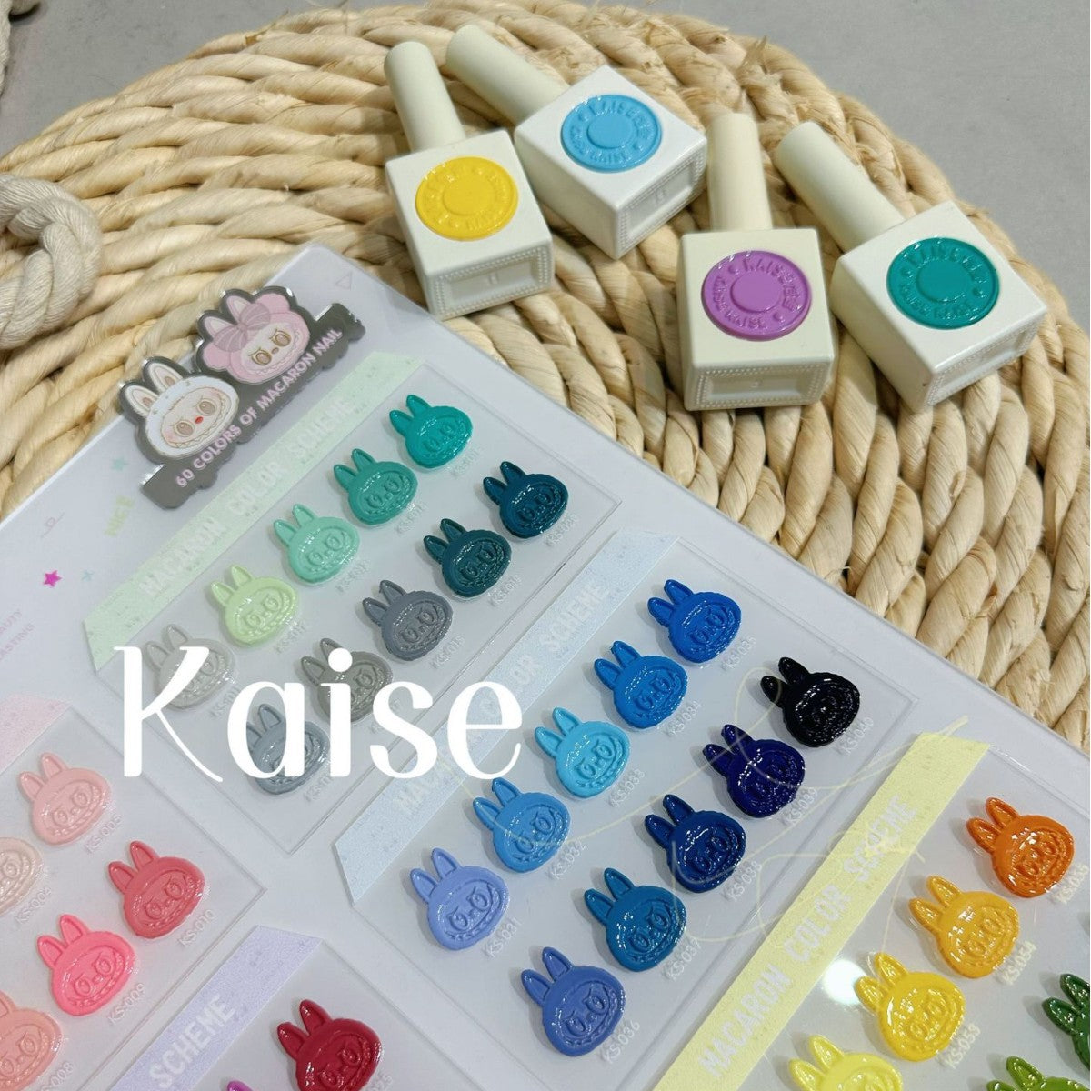 Kaishe Labubu 60 Shades Macaron Nail Gel Polish 15ml Peelable & Waterproof Mask Queen Nepal