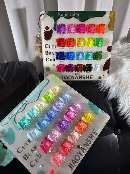 Gel Lab Fluorescent Cute Bear 20 Color Nail Gel Polish Set 15ml Mask Queen Nepal