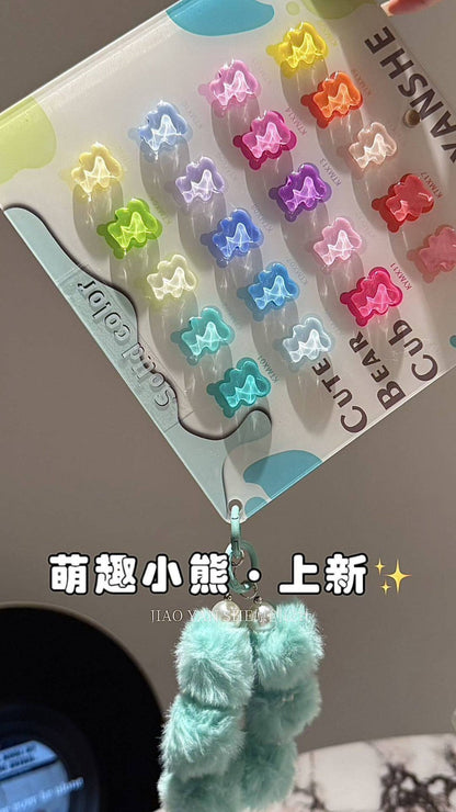 Gel Lab Fluorescent Cute Bear 20 Color Nail Gel Polish Set 15ml Mask Queen Nepal