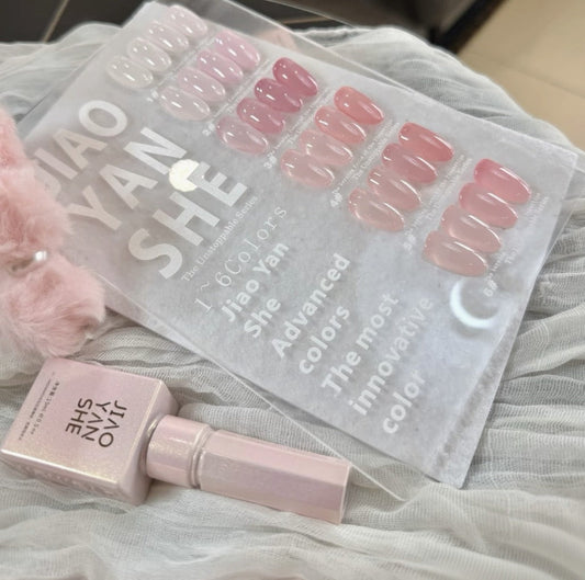 Gel Lab Milky Skin Tone 6 Color Nail Gel Polish Set 15ml Mask Queen Nepal