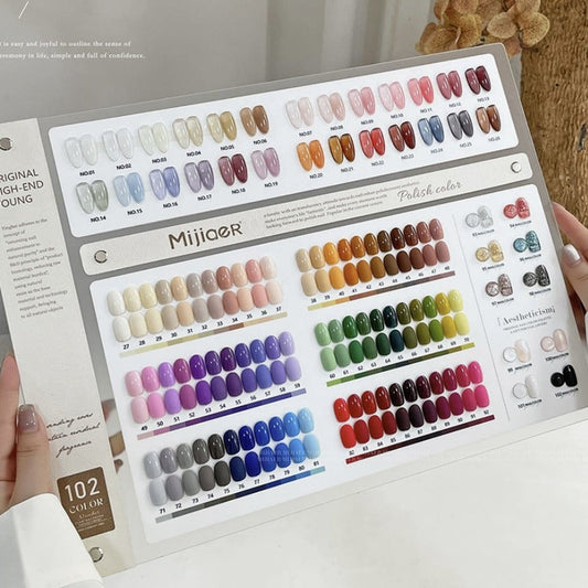 Mijiaer Land of Flowers & Plants 102 Color Nail Gel Polish Set 15ml Mask Queen Nepal