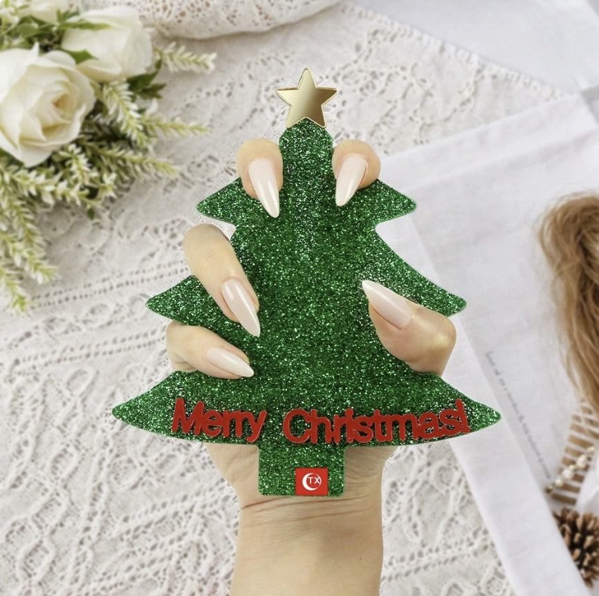 Nail Photo Prop Christmas Tree Shaped Display Board Mask Queen Nepal
