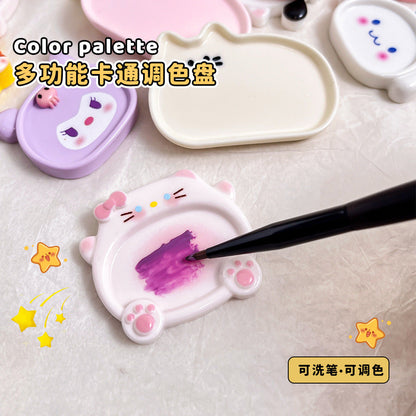 Cute Cartoon Nail Art Color Mixing Palette Mask Queen Nepal