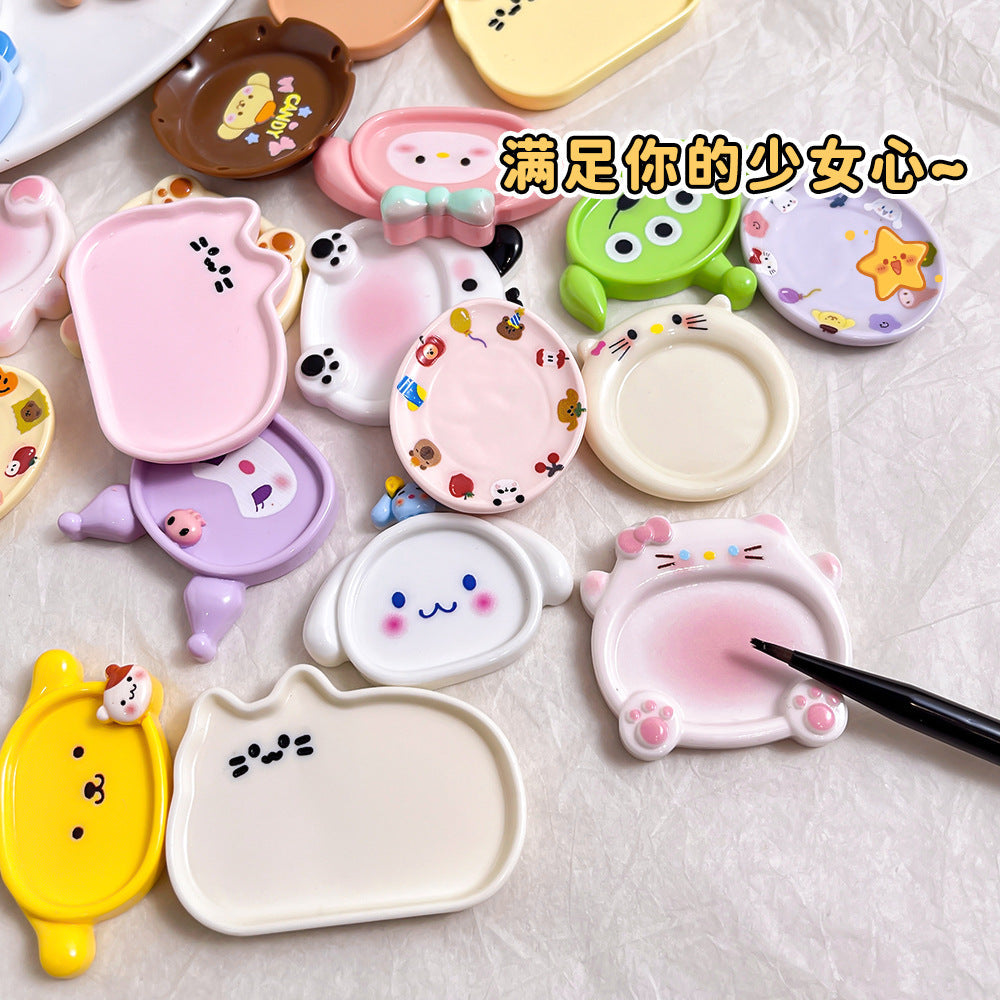 Cute Cartoon Nail Art Color Mixing Palette Mask Queen Nepal