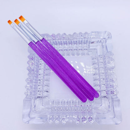 Nail Art Gel Brush Glitter 3Pcs Set Mask Queen Nepal
