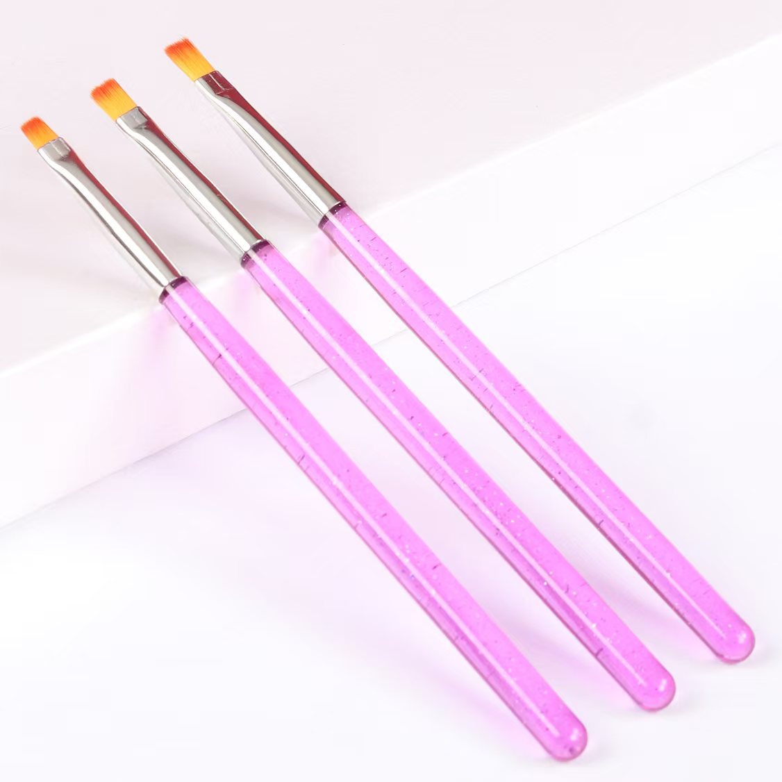 Nail Art Gel Brush Glitter 3Pcs Set Mask Queen Nepal