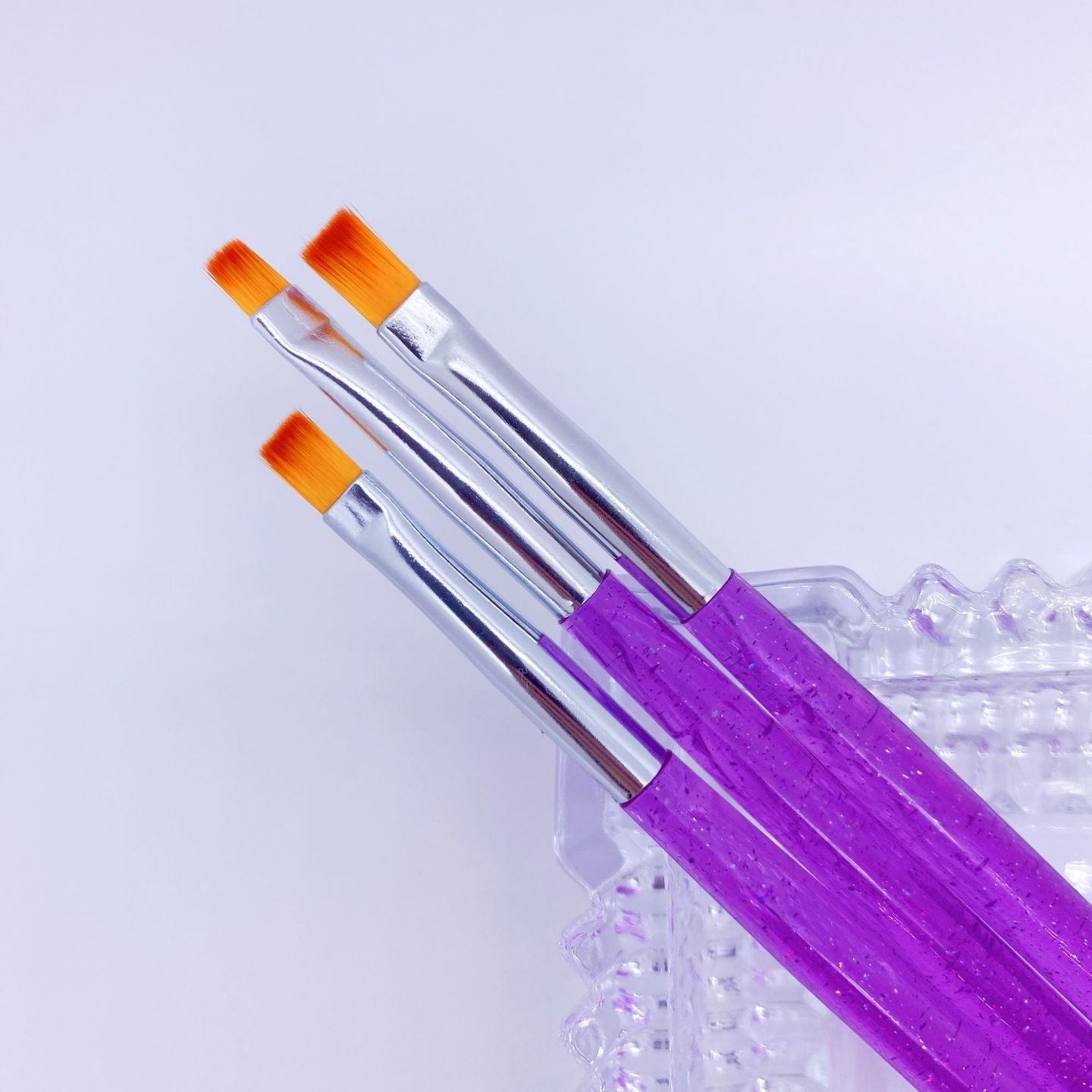Nail Art Gel Brush Glitter 3Pcs Set Mask Queen Nepal