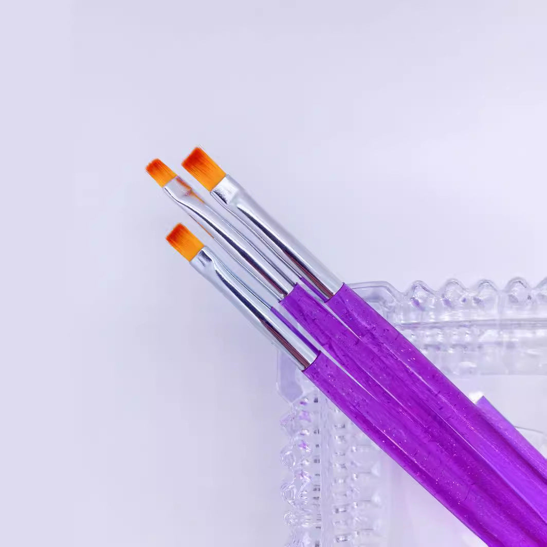 Nail Art Gel Brush Glitter 3Pcs Set Mask Queen Nepal