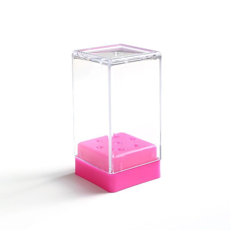 Nail Drill Bit Holder Storage Box 7 Slots Mask Queen Nepal