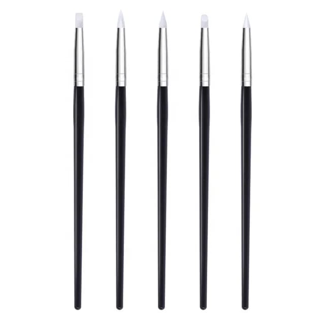 Nail Art Pen Silicon Brush Set 5 Pieces Mask Queen Nepal