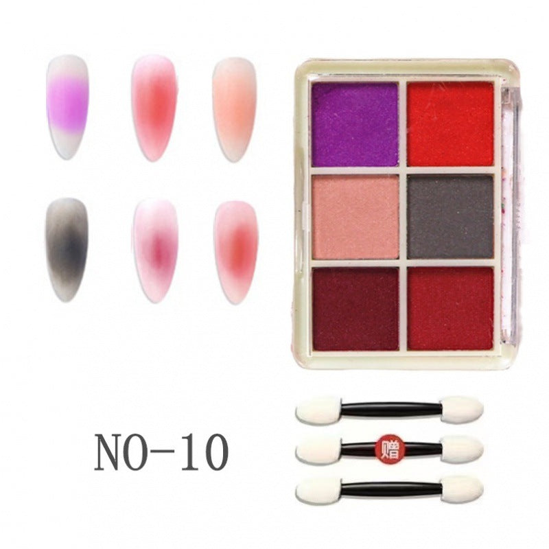 Nail Powder Metallic Mirror Effect Holographic Nail Art Aurora Chrome Powder Mask Queen Nepal