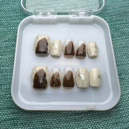 Press On Nails Short Square T0060-D Easy Beauty Nepal