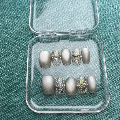 Press On Nails Short Square H0039-D Easy Beauty Nepal