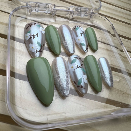 Press On Nails Long Stiletto H0221-D Easy Beauty Nepal