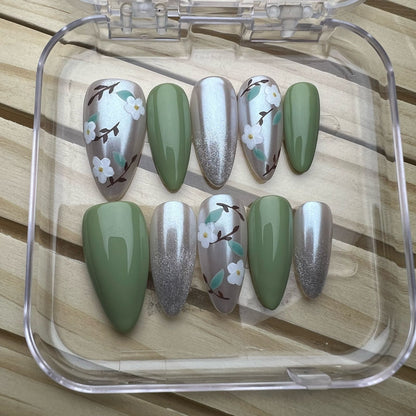 Press On Nails Long Stiletto H0221-D Easy Beauty Nepal