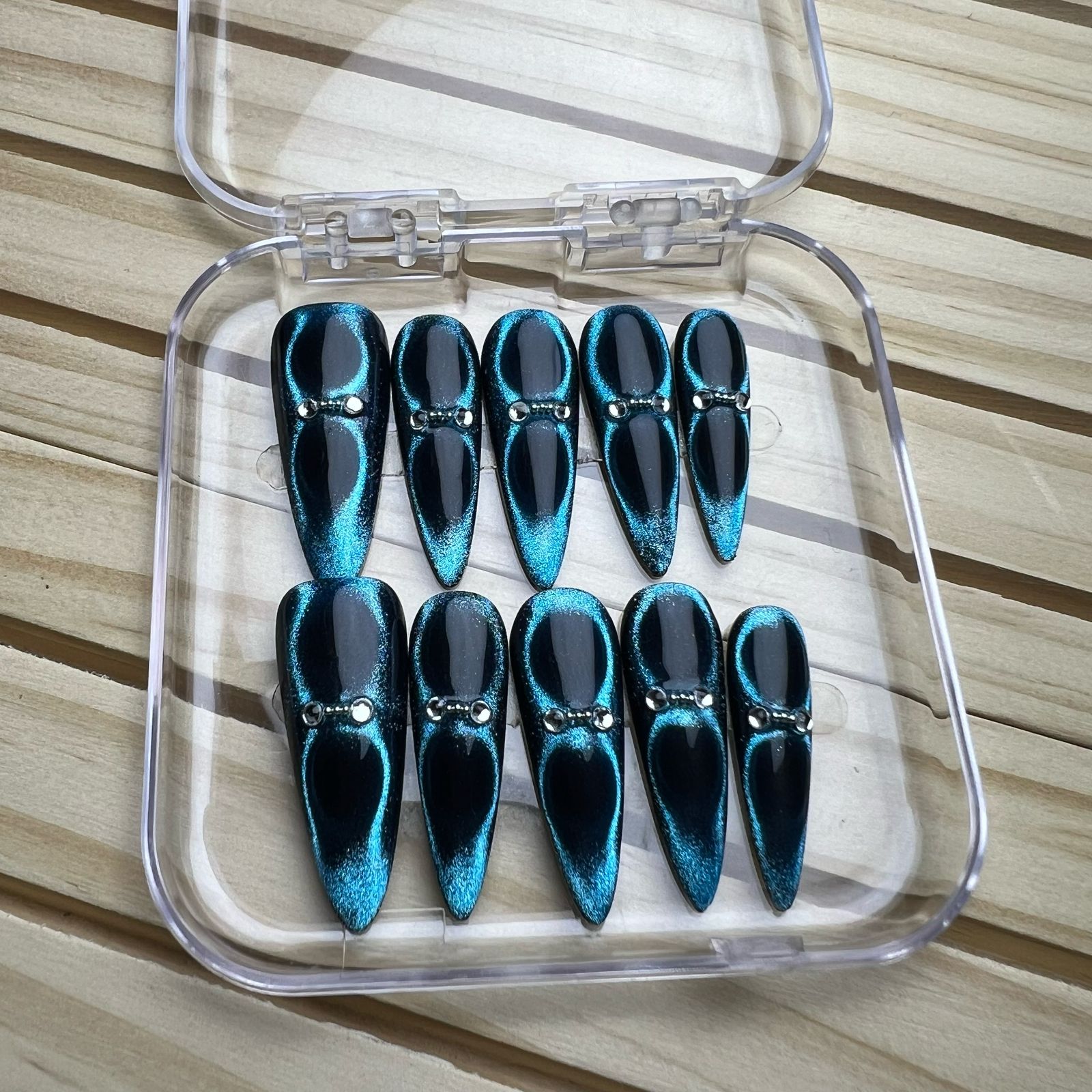 Press On Nails Long Stiletto L0283-A Easy Beauty Nepal