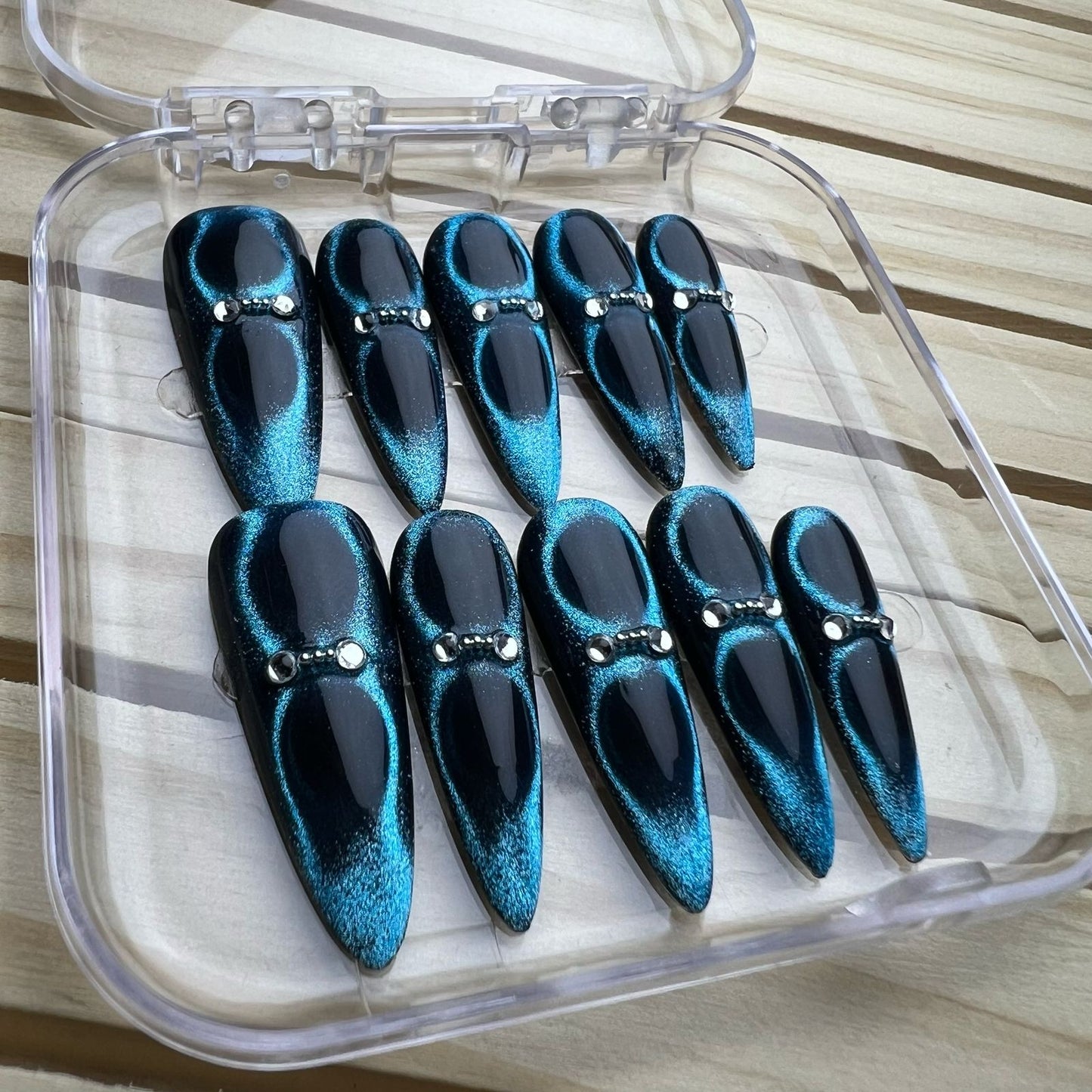 Press On Nails Long Stiletto L0283-A Easy Beauty Nepal