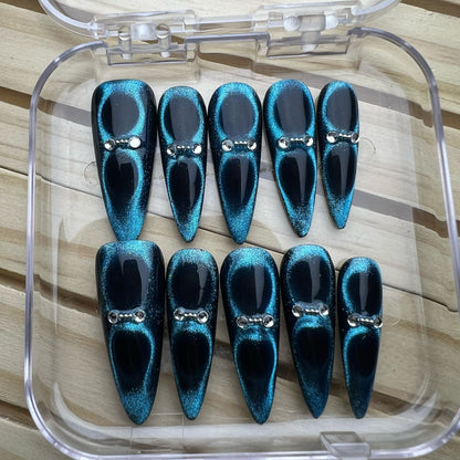 Press On Nails Long Stiletto L0283-A Easy Beauty Nepal