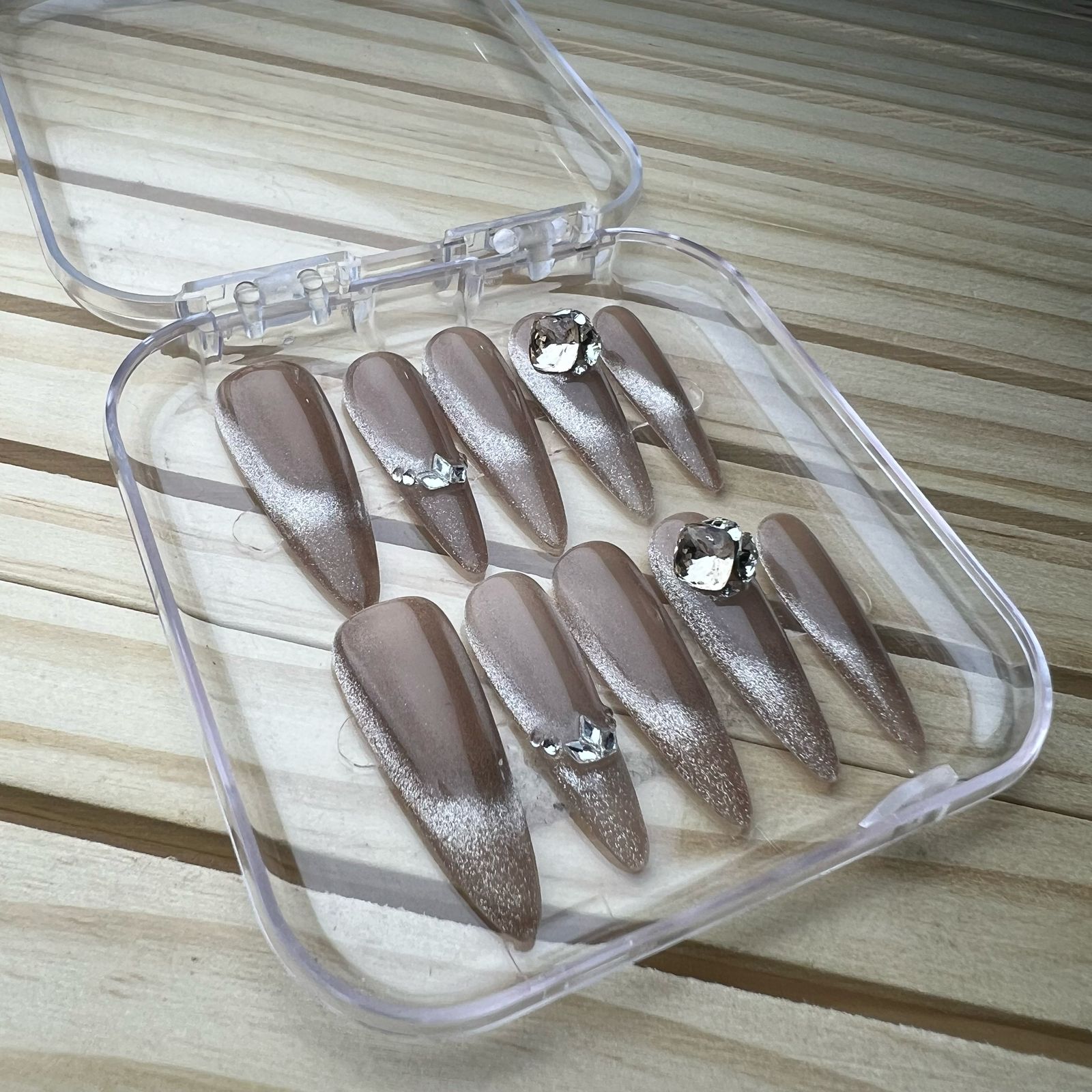 Press On Nails Long Stiletto L0292-A Easy Beauty Nepal