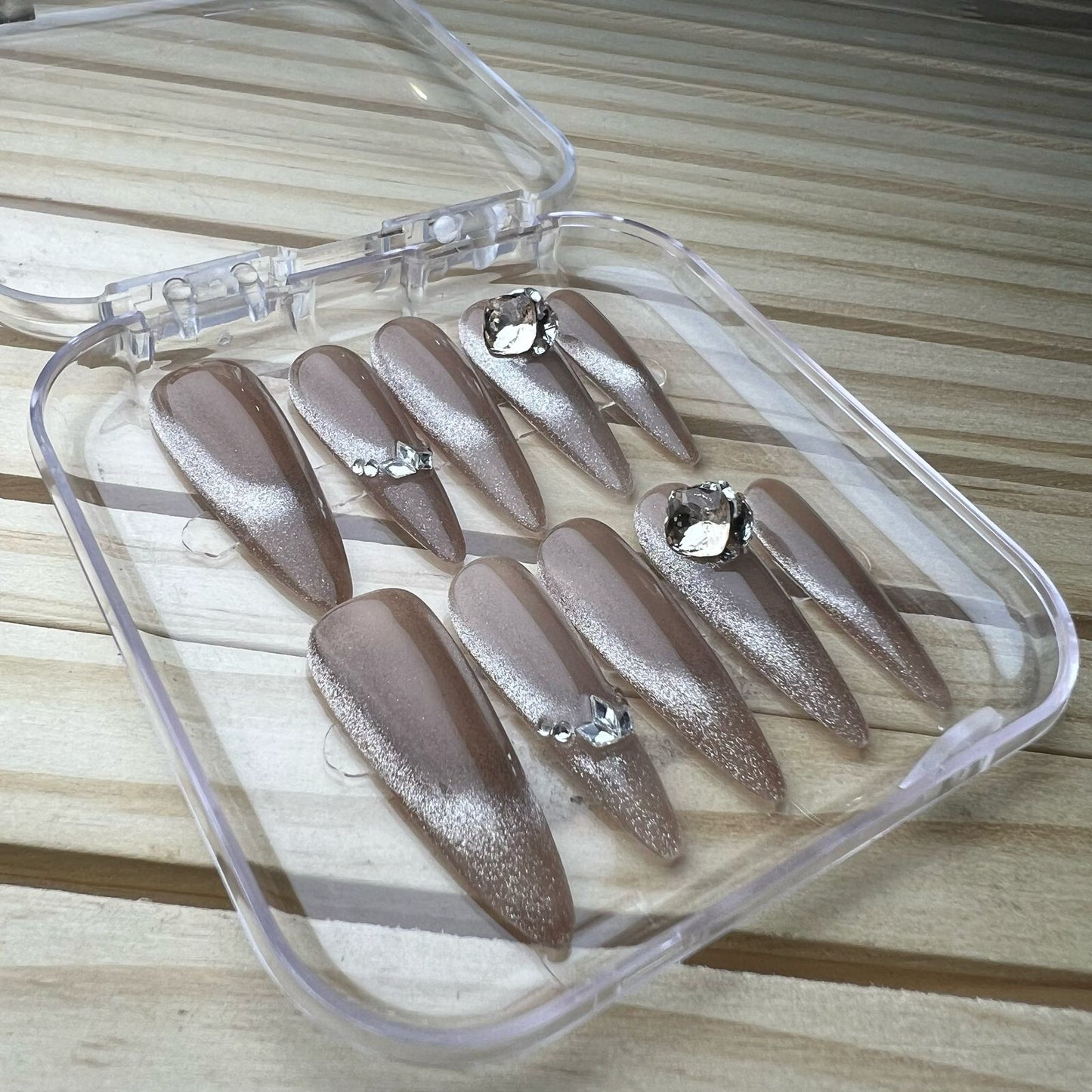 Press On Nails Long Stiletto L0292-A Easy Beauty Nepal