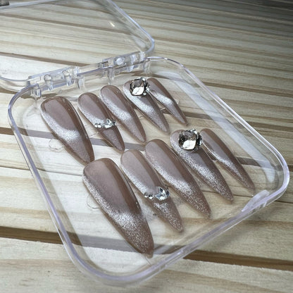 Press On Nails Long Stiletto L0292-A Easy Beauty Nepal