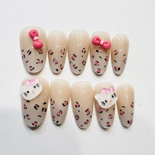 Y028 Press On Nails Short Coffin Shape Easy Beauty Nepal