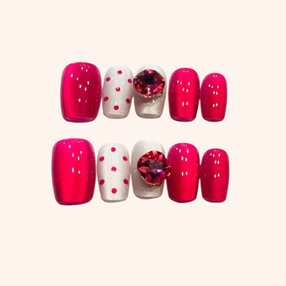 Y033 Press On Nails Square Coffin Shape Easy Beauty Nepal