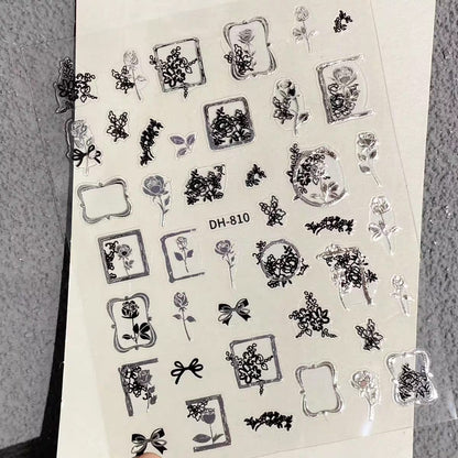 MOSR Nail Art Flower DIY Sticker For Nails Mask Queen Nepal