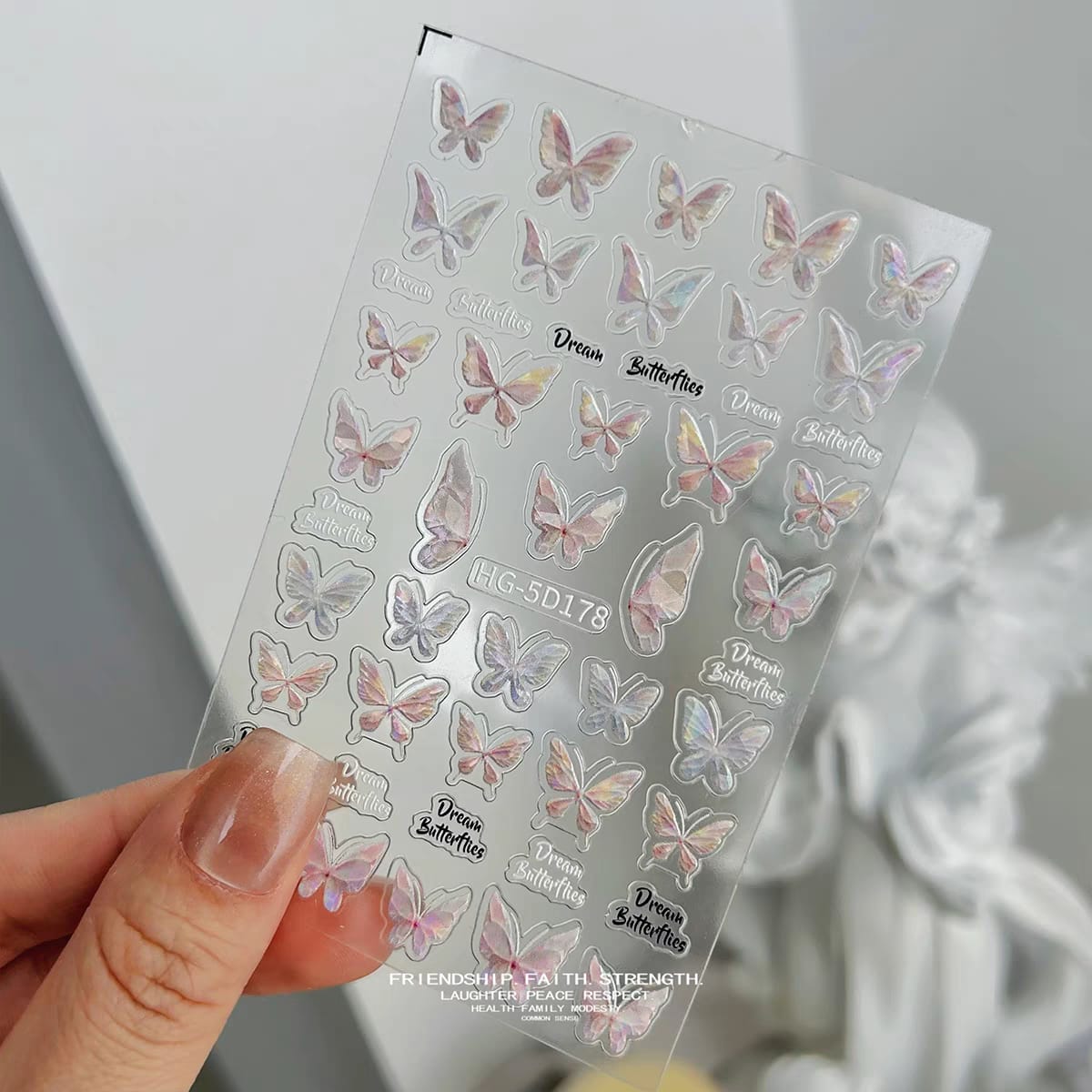 MOSR Nail Art Butterfly DIY Sticker For Nails Mask Queen Nepal