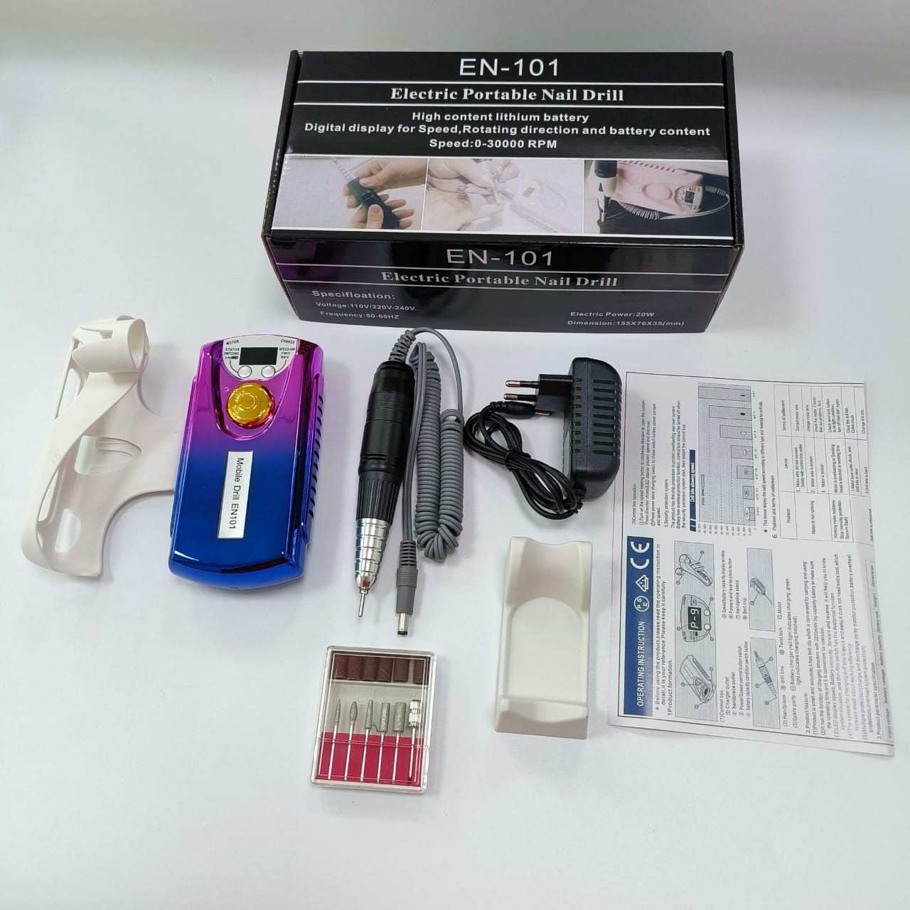 101 RPM35000 Portable Nail Drill Machine Mask Queen Nepal