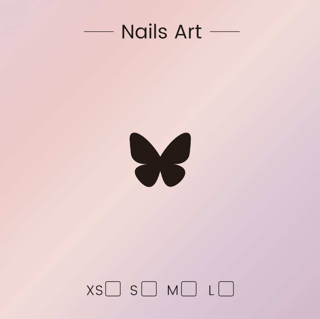 Press On Nail Label Card Mask Queen Nepal