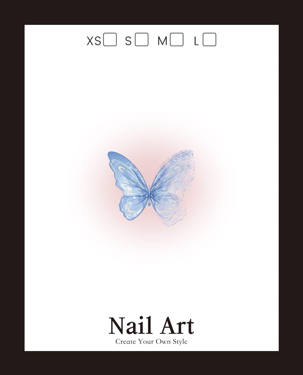 Press On Nail Label Card Mask Queen Nepal