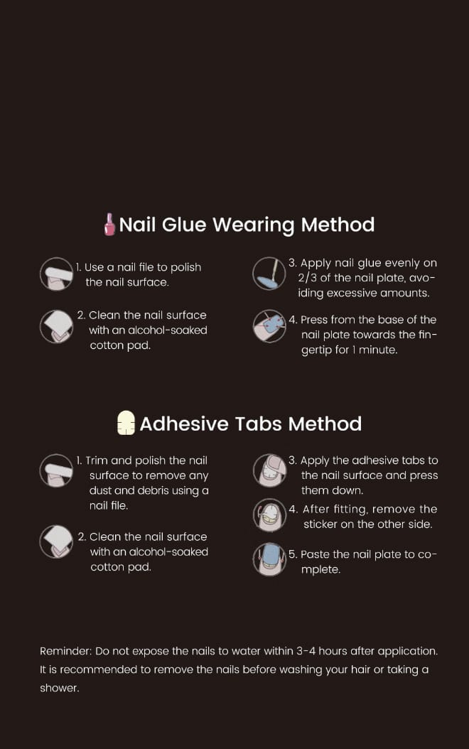 Press On Nail Label Card Mask Queen Nepal