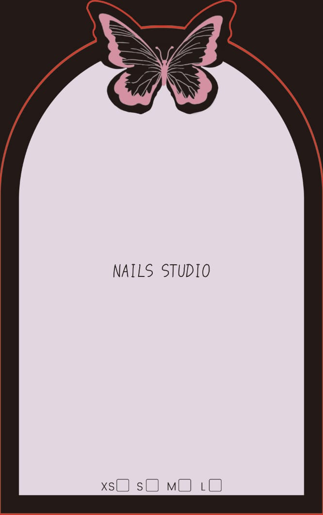 Press On Nail Label Card Mask Queen Nepal