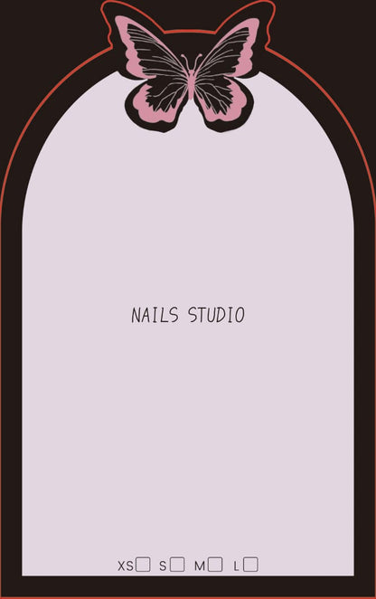 Press On Nail Label Card Mask Queen Nepal