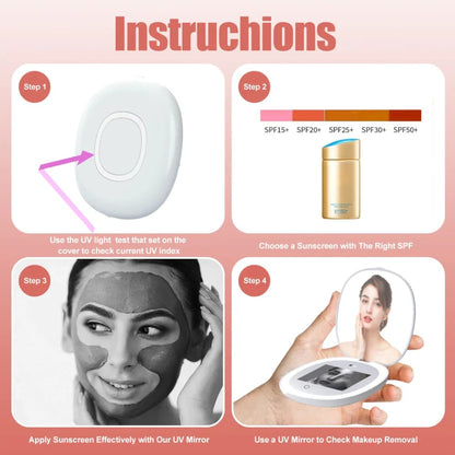 Sunscreen Test UV Rechargeable Camera Mirror Easy Beauty Nepal